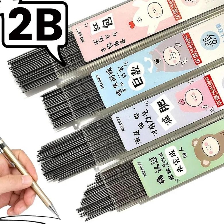 

0.5Mm Graphite Lead 2B Mechanical Pencil Replace Lead Pencil Refill Erasable Smooth Writing Drawing School Stationery Supplies