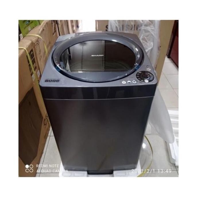 Tersedia Mesin Cuci SHARP 1 Tabung ES-M1008T-SAK 10kg Cuci Cepat
