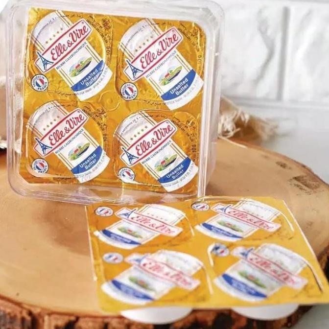 

[Ready/Spesial] Elle & Vire Unsalted Butter 10 X 10 Gr Mentega Mpasi Bayi [Terlaris&Recommended]