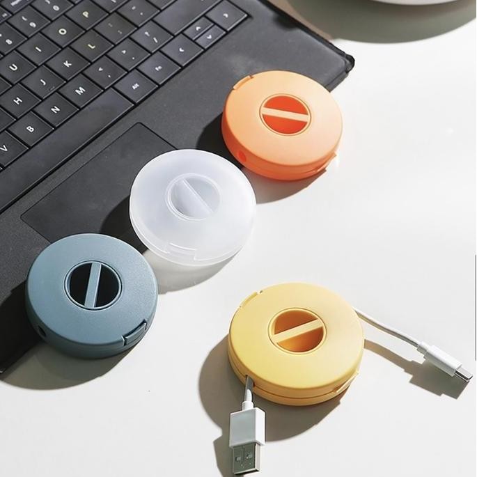 

PANACHE4 Pcs Phone Cable Roller Organizer Tempat Kabel HP USB Earphone