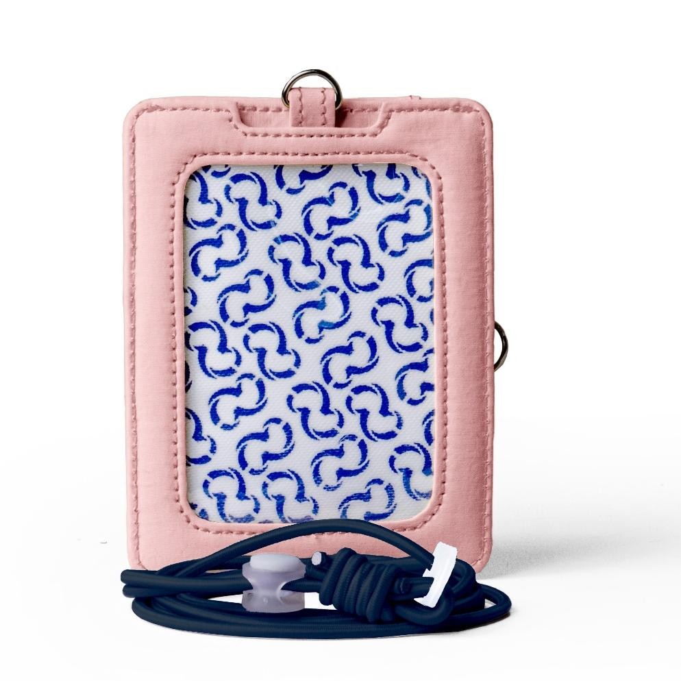 

LINDU Wallts Orient Salmon - Lanyard Name Tag Id Card Pria Wanita Portrait/vertikal Landscape/horizontal