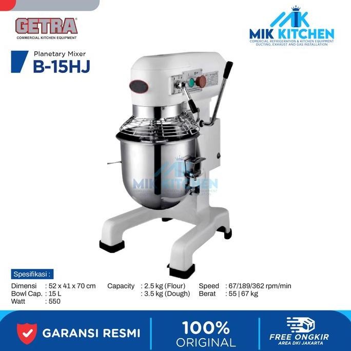 Tersedia Planetary Mixer GETRA B15 / B 15 / Alat Mixer