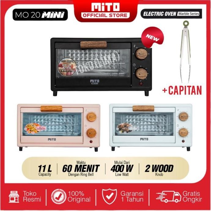 Tersedia Oven Mini Mito MO 20 Kapasitas 11 Liter Oven Mito Oven Kecil Listrik