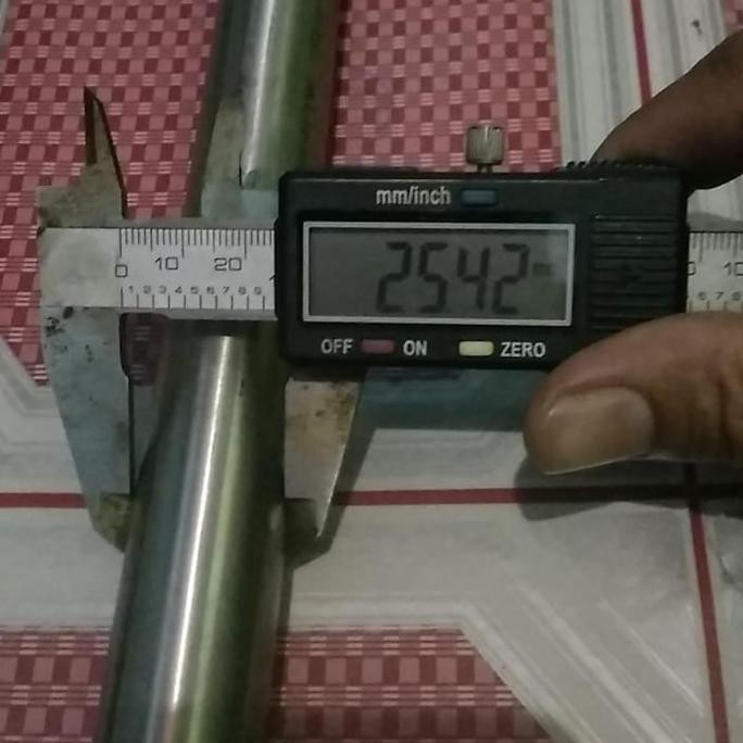 pipa stainless 316 od 25mm tebal 3mm x600mm semles