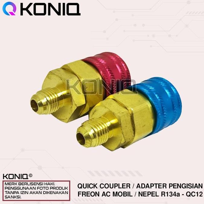 ADAPTER QUICK COUPLER AC MOBIL R134A / ADAPTOR AC MOBIL R134A / QC12