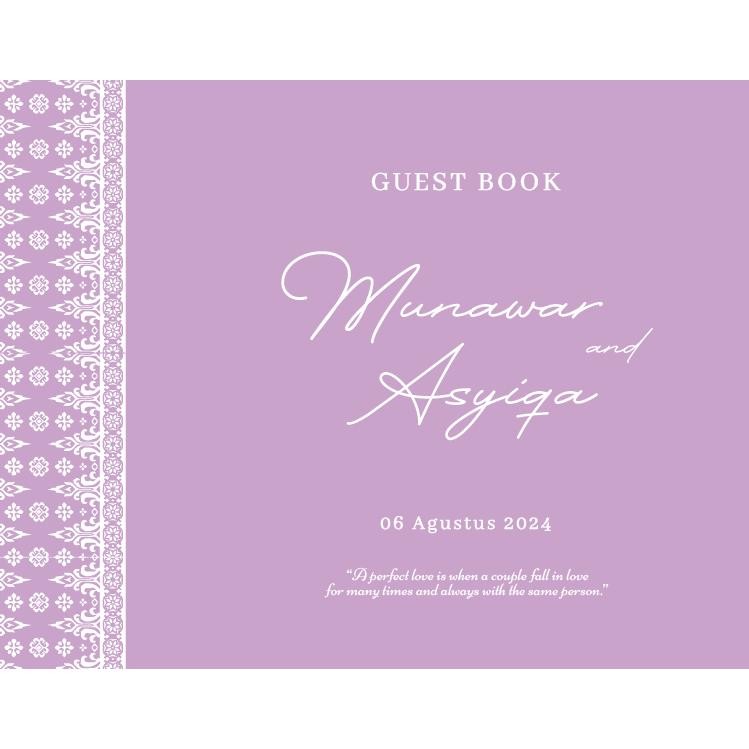 

Buku Tamu Pernikahan Custom Guest Book Custom Buku Tamu Bk 09