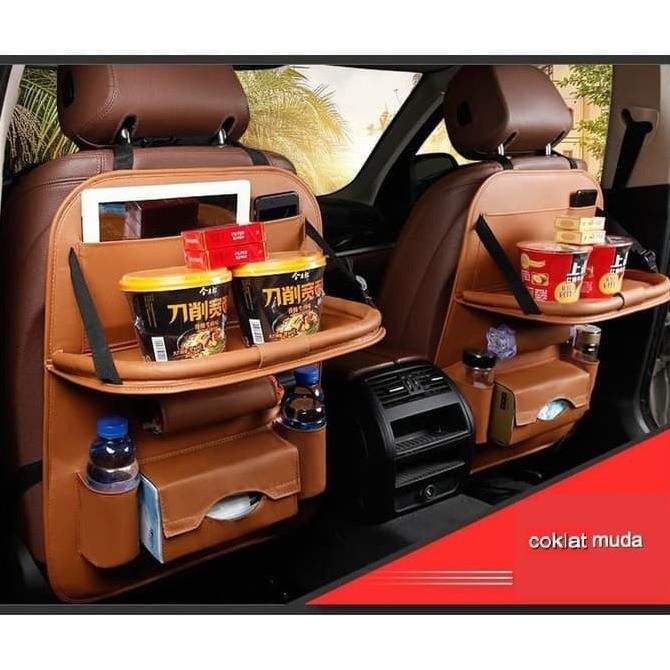 Premium Leather Tas Jok Kursi Meja Lipat Kulit Mobil Hrv Murah