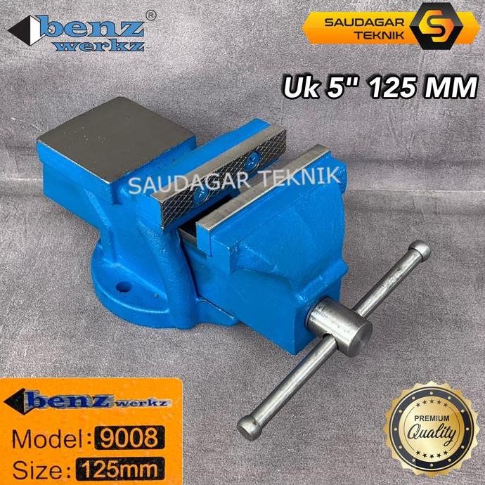 Ragum Catok Meja Besi 5Inch 5" Swivel Vice Table Benz 5 Inch