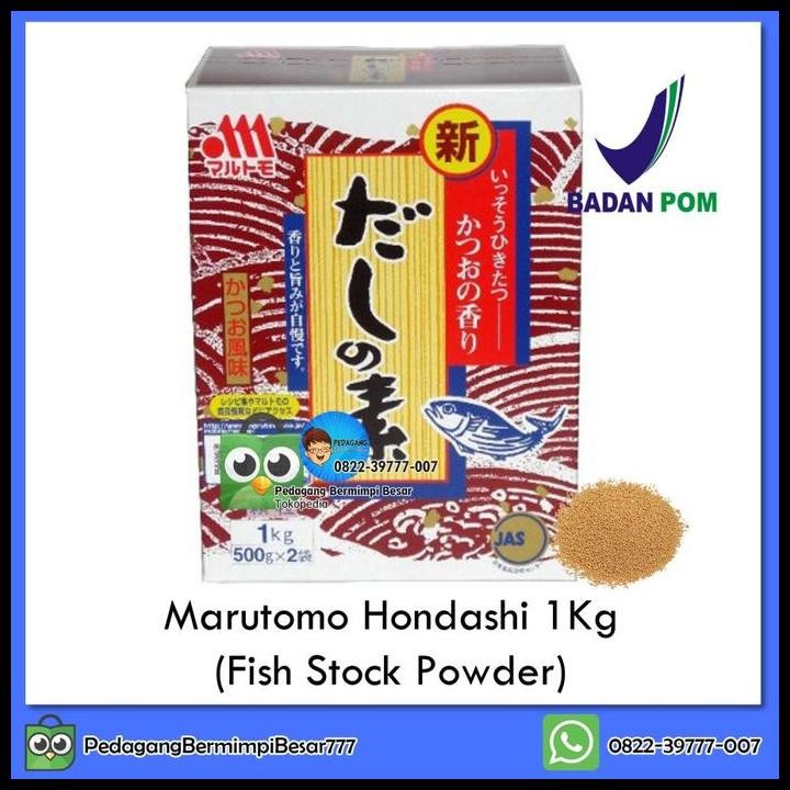 

Terlaris Marutomo Hondashi 1Kg | Kaldu Ikan | Hondashi 1Kg Good Quality