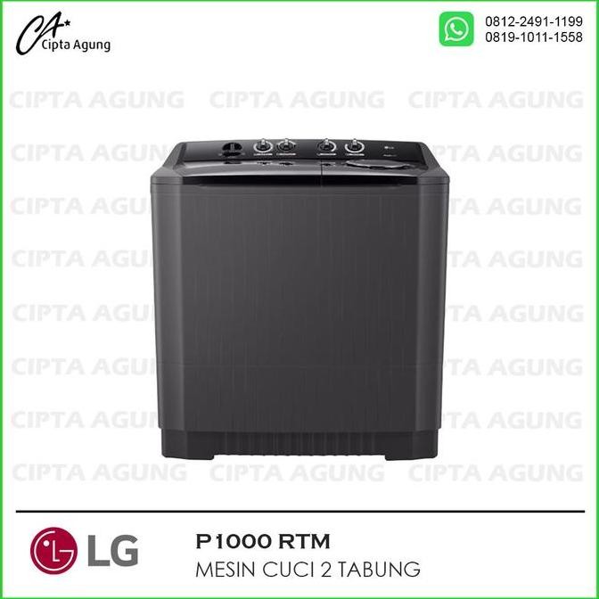 Tersedia LG MESIN CUCI 2 TABUNG 10 KG P1000RTM / P1000 RTM