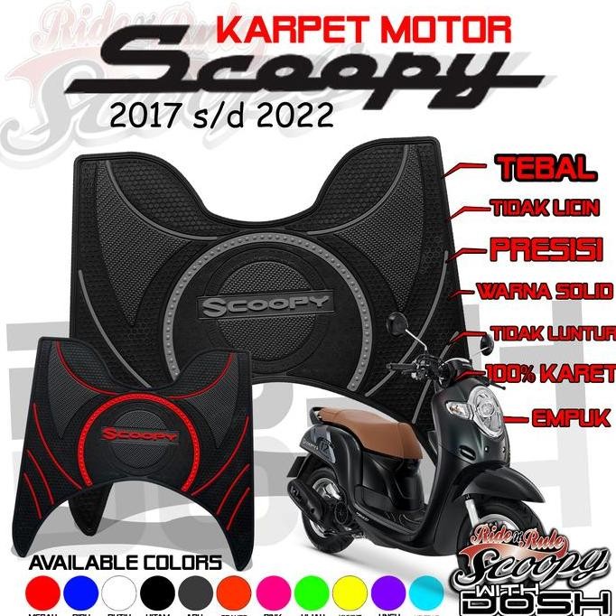 KARPET MOTOR SCOOPY KARPET SCOOPY FI ALAS KAKI SCOOPY TAHUN 2013-2023