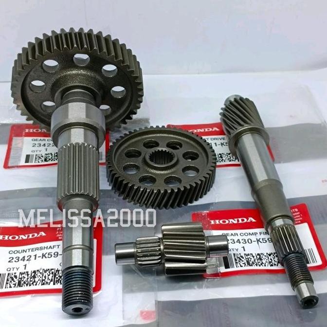 Gigi Rasio Gear Box 4Pc K59 Vario 150 Esp Led (2015-2017) Vario 150 New (2018-2021) Vario 125 Fi Old