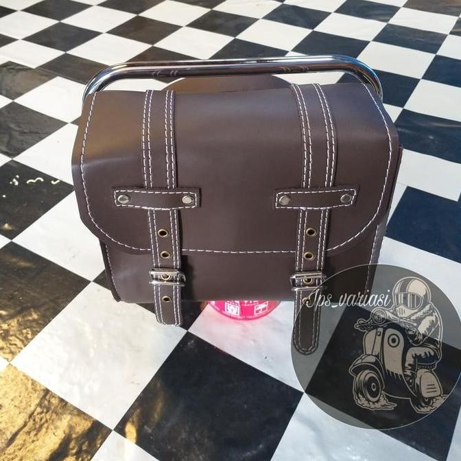 BACK RACK SCOOPY/SANDARAN SCOOPY BANTALAN PLUS TAS SCOOPY MODEL KLASIK