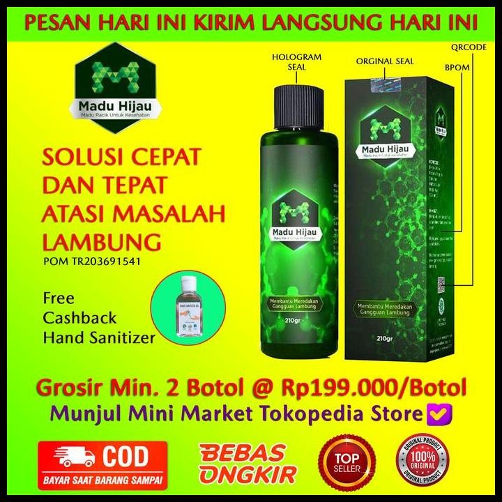 

Terlaris Madu Hijau 100% Asli Obat Asam Lambung Dan Gerd Good Quality
