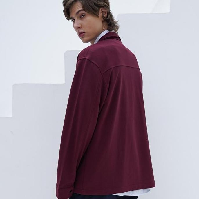 Promo Valino Jaket Pria Merah Maroon - V-Alco09-D5