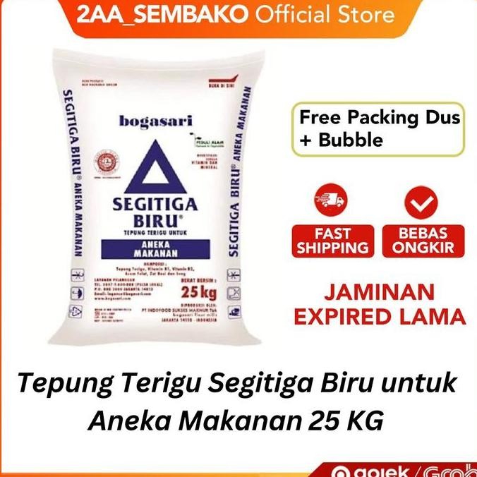 

Sale Tepung Terigu Segitiga Biru Bogasari Untuk Aneka Makanan 25 Kg [Khusus Pengiriman Instant]