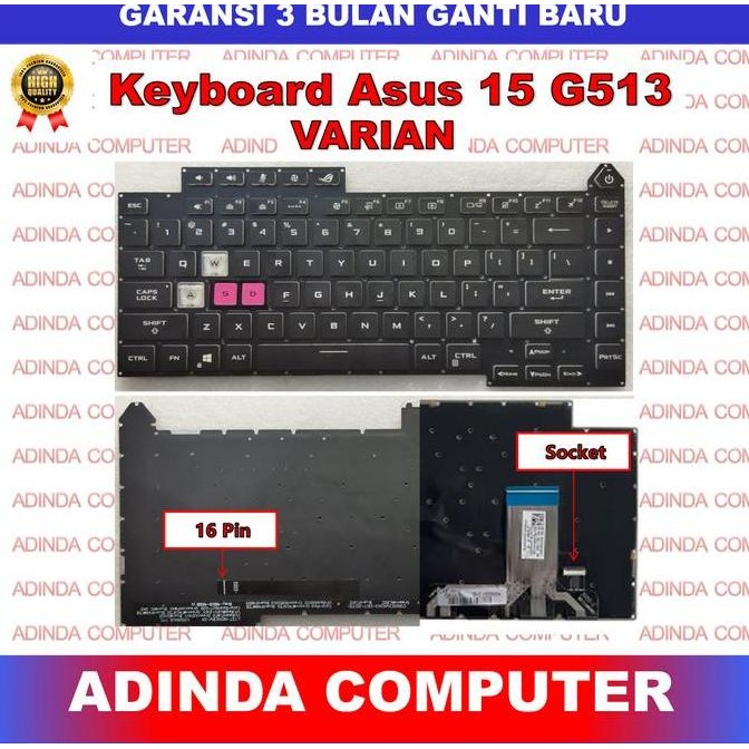 Keyboard Asus Rog Strix G15 G513 G513Qc G513Qe G513Qm Backlight