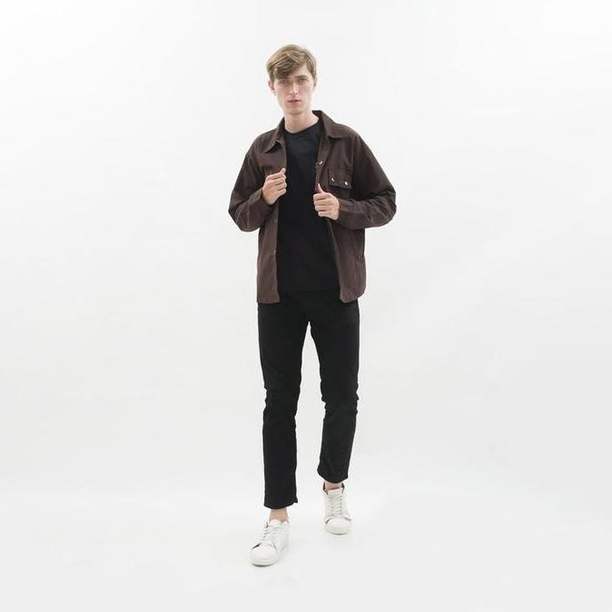 Sale Jaket Parka Outer Jaket Pria Semi Parka Warna Coklat