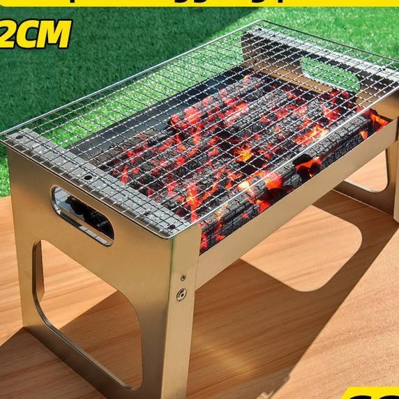 Panggangan Bbq Grill Pan Alat Wajan Panggang Kompor Bakaran Sosissate Arang Bakar Pemanggang Ikan Ki