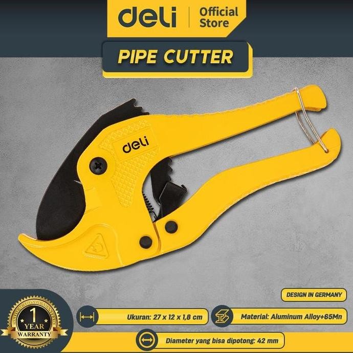 

BERKUALITAS GUNTING PIPA 42MM DELI / PIPE CUTTER 42MM DELI