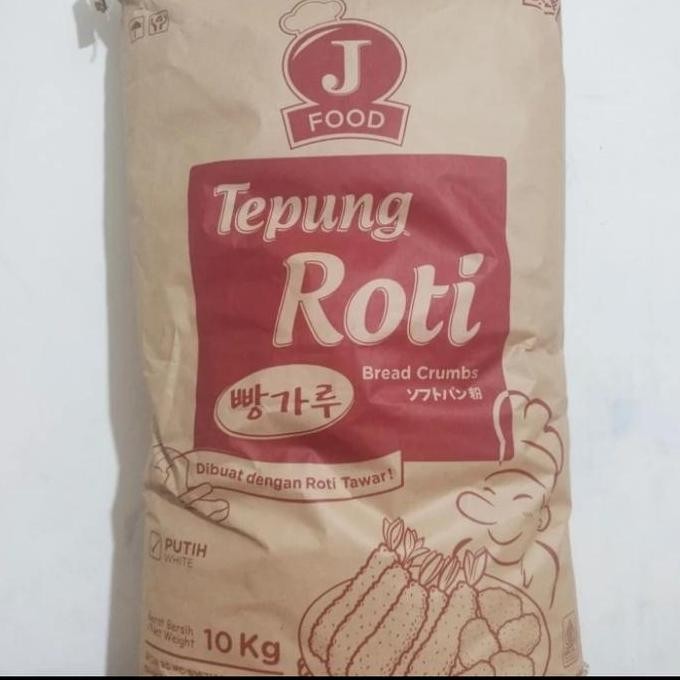 

Terlaris J Food Tepung Roti Breadcrumbs Putih 10Kg