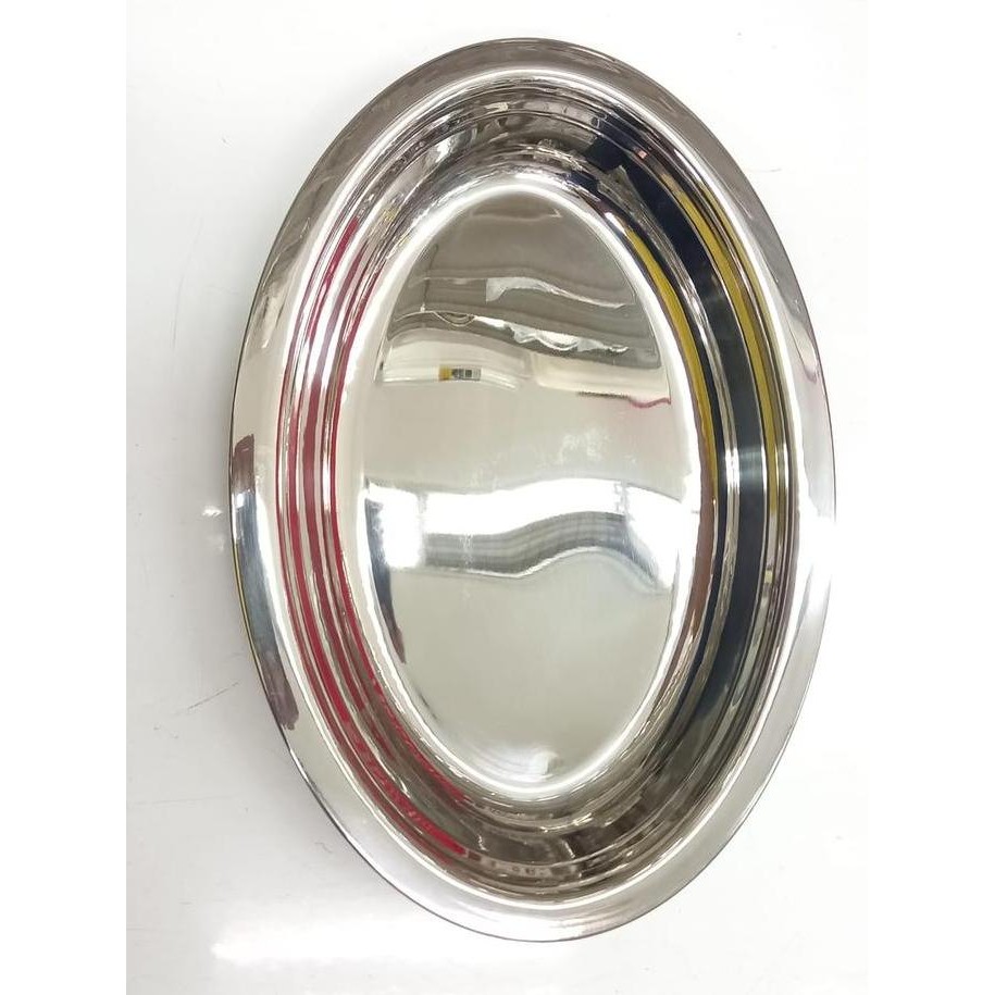 Open DS] HAKAI Stainless Oval Dish / Piring Saji / Sayur 38cm #SSHB-OP/38