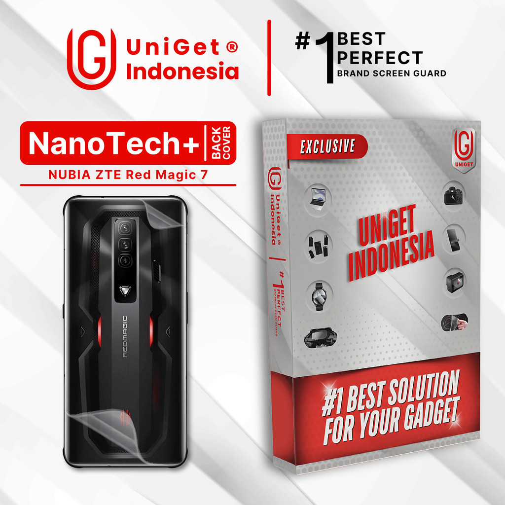 UniGet EPU BIO GENESIS Hydrogel for Nubia ZTE Red Magic 7 / Back Cover Guard (Nanotech+ 100% Recycle
