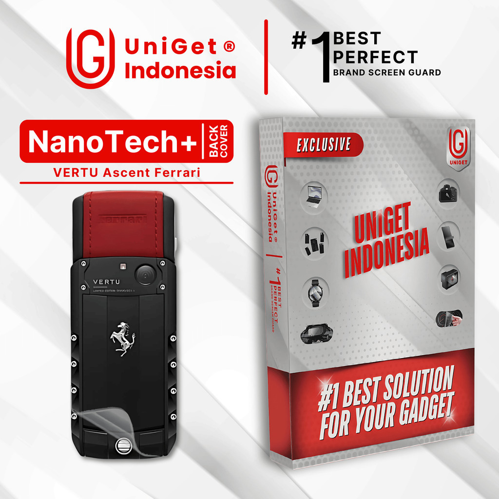 UniGet EPU BIO GENESIS Hydrogel for Vertu Ascent Ferrari / Back Cover Guard (Nanotech+ 100% Recycle)