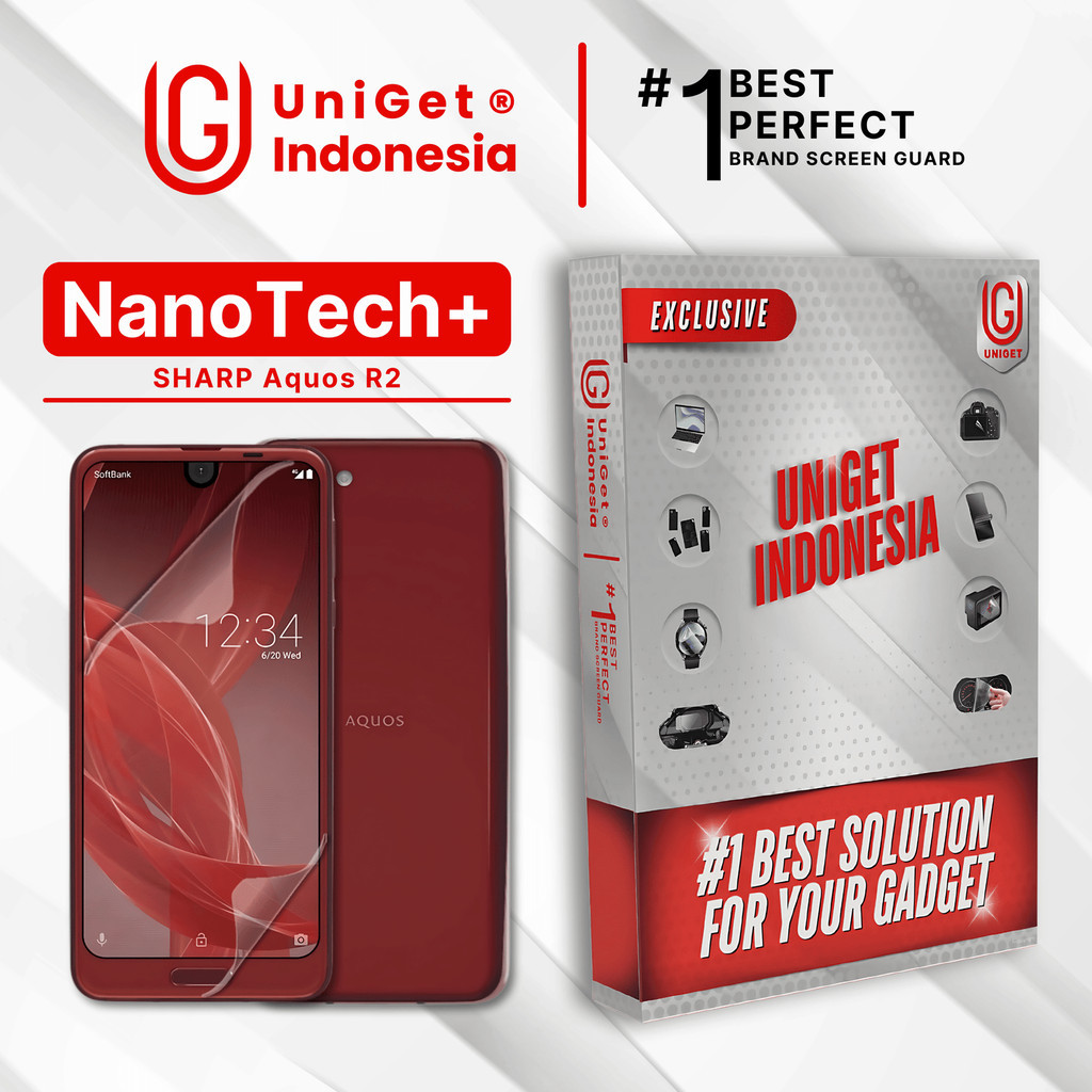 UniGet EPU BIO GENESIS Hydrogel for Sharp Aquos R2 / Screen Guard (Nanotech+ 100% Recycle) Premium H