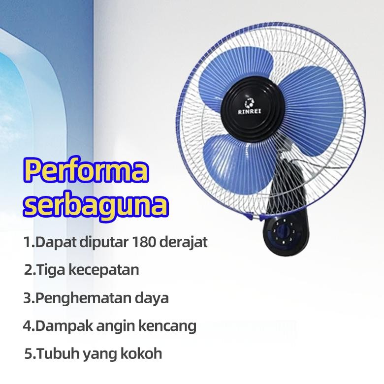 CXV-38 gd-8 Ul-64 Rinrei Kipas Dinding 3 Blower High Speed - Hemat Energi & Tidak Berisik,Indonesia 