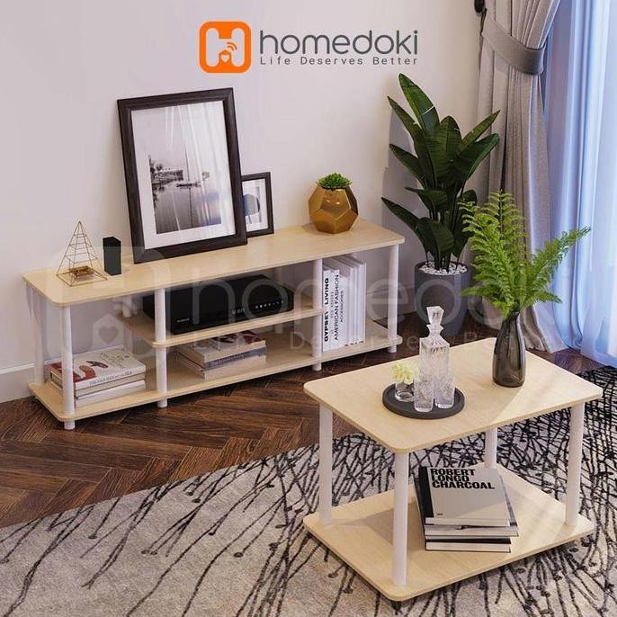 

Terlaris Homedoki Meja Tamu / Meja Kopi / Meja Ruang Tamu Minimalis / Meja Samping Sofa