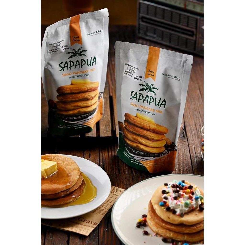 

Terlaris Bundling Sapapua Sago Pancake Mix + Recipe Card