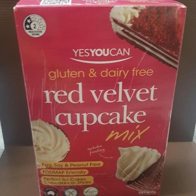 

Terlaris Yes You Can Gluten & Dairy Free Red Velvet Cupcake Mix 450G
