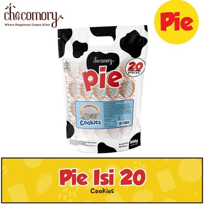 

Ready stok Terlaris Chocomory Cookies n Cream Pie isi 20 500g Termurah