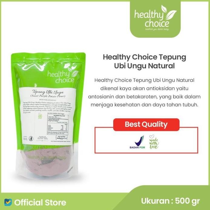 

Terlaris Healthy Choice Tepung Ubi Ungu Natural 500 Gr