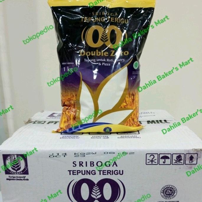 

Terlaris Tepung Terigu Sriboga Double Zero 1 Kg X 10 /Dus Gojek/Grab Instant