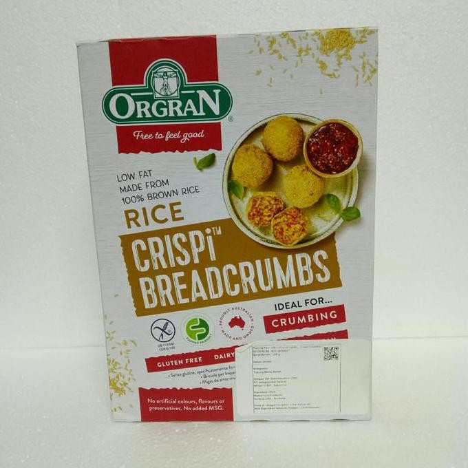 

Terlaris Orgran Gluten Free Rice Crispi Breadcrumbs 300G