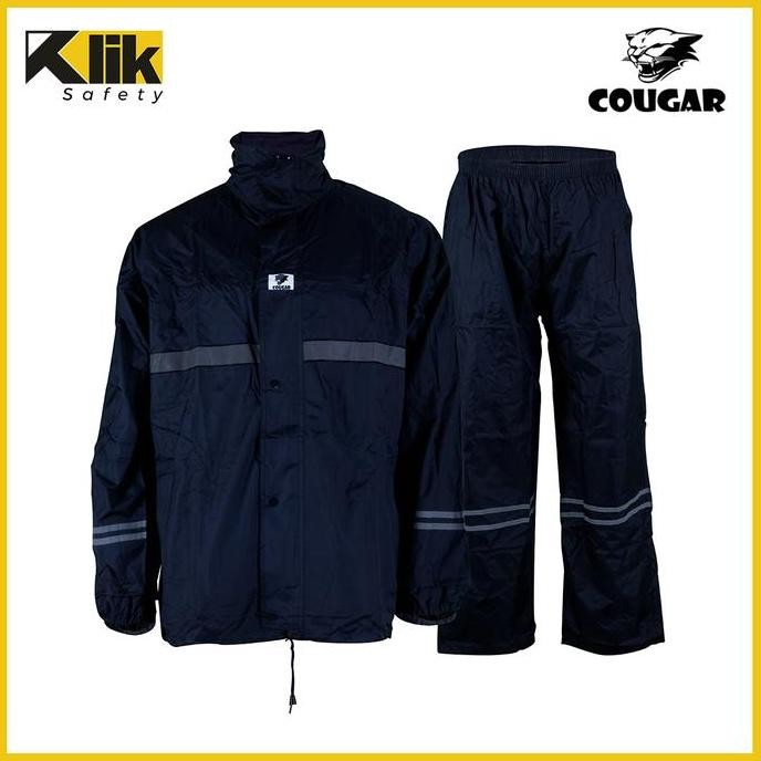 ready Jas Hujan Safety Rain wear Cougar Oxford Jaket Celana Reflektif Ori