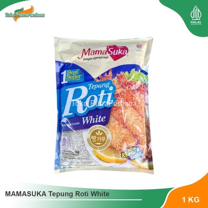 

Terlaris Tepung Roti / Panir / Brad Crumb Putih Mamasuka 1Kg
