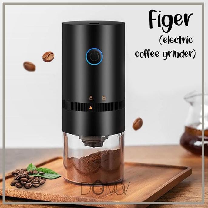 

Terlaris Domov Figer Coffee Grinder Electric Penggiling Kopi Portable Elektrik Usb Type-C