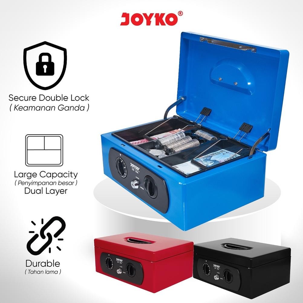 

LINDU Kotak Uang Kotak Kas Cash Box Joyko CB-32A