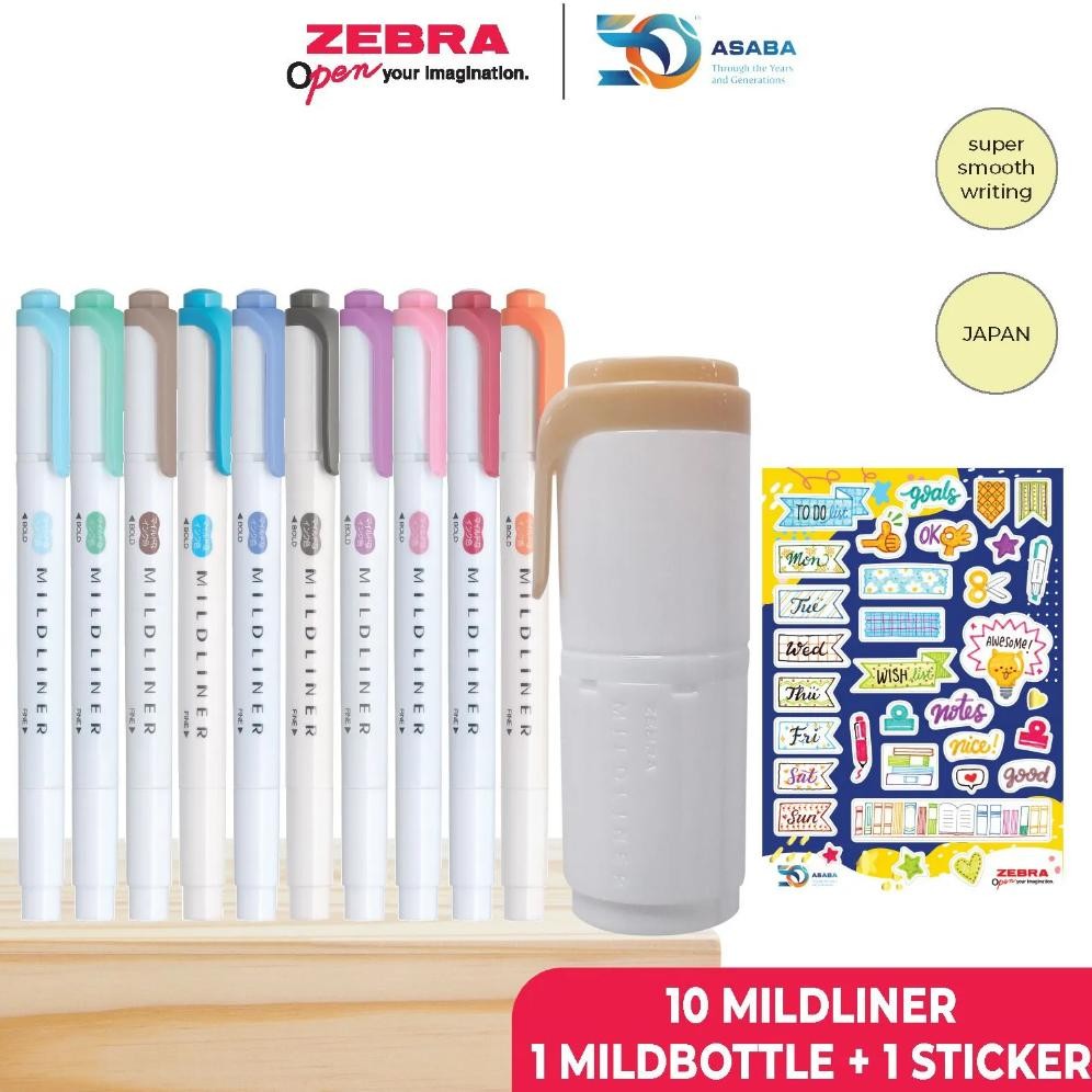 

Ze Paket Higlighter Pen Free Mild Bottle