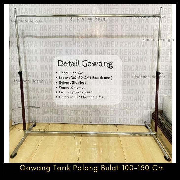 Gawang Hanger Gantungan Baju Model Gawangan (150Cm)