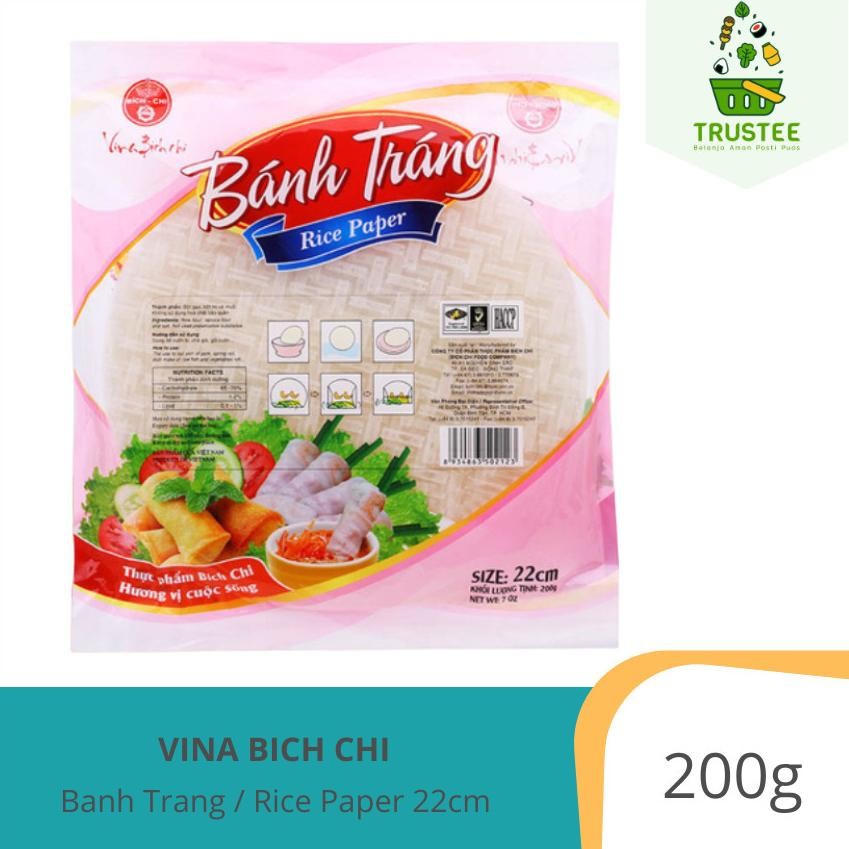 

Pj24 Jh85 Ik69 Vina Bich Chi Banh Trang Vietnam Rice Paper / Kulit Lumpia 22Cm 200Gr Murah Murah