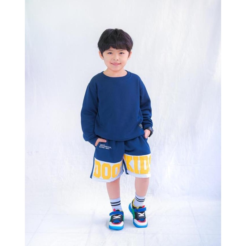 Tersedia Setelan Baju Anak Laki Laki / Set Sweater Anak 3-12 Tahun - Celana Pendek Kids Fashion Paka