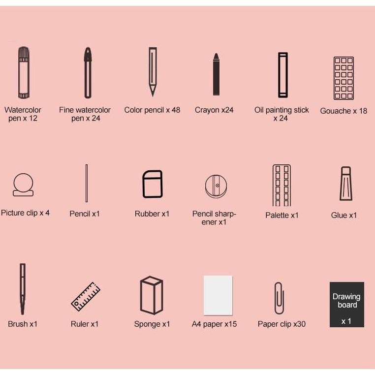 

Li34 Fgk-24 At43 Hz Crayon Set 208Pcs / Krayon Mewarnai Anak 208Pcs / Pensil Warna Set 208Pcs Original Premium