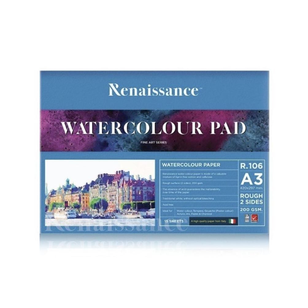 

LINDU [Renaissance] WaterColour Pad A3 200gram Italian Paper