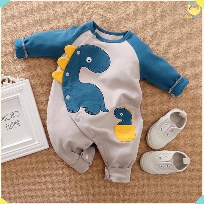 Tersedia Babylovanta Baju Bayi Lucu Anak Laki-Laki Dan Perempuan Lengan Panjang Unisex Usia 0-6 Bula