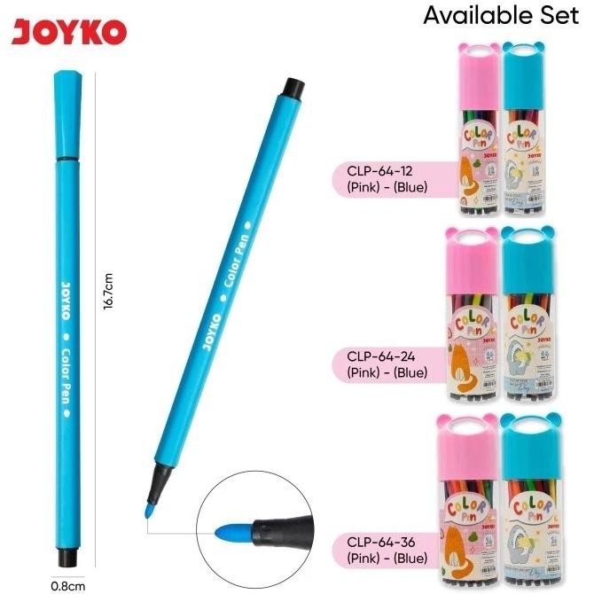 

Super Sale Pjj-1621 Wes-24 Joyko Color Pen Clp-064 12/24/36 Color Spidol Warna Washable Marker Murah Original Original