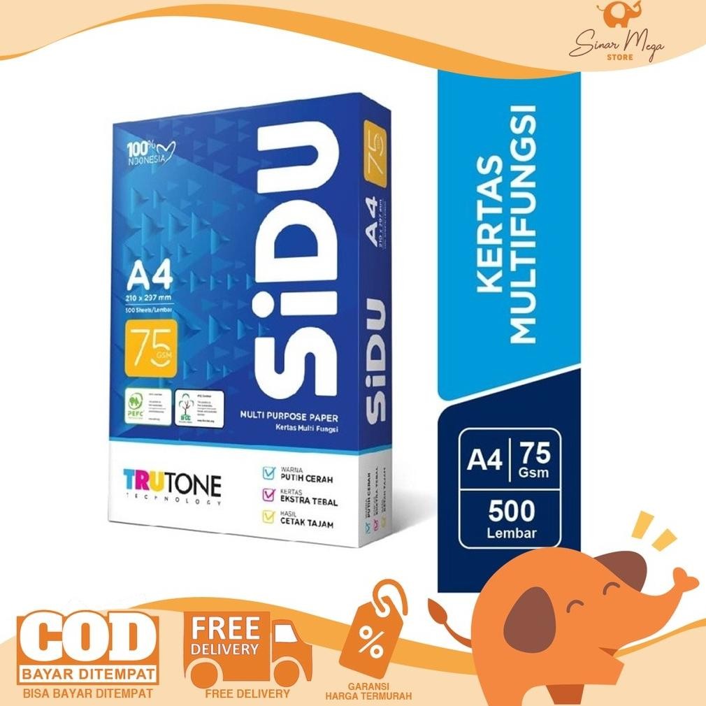 

Io-98 Tc21 T-56 Sidu A4 75 Gr Sinar Dunia Kertas Print/Fotocopy Murah Berkualitas Terlaris Premium Io-98